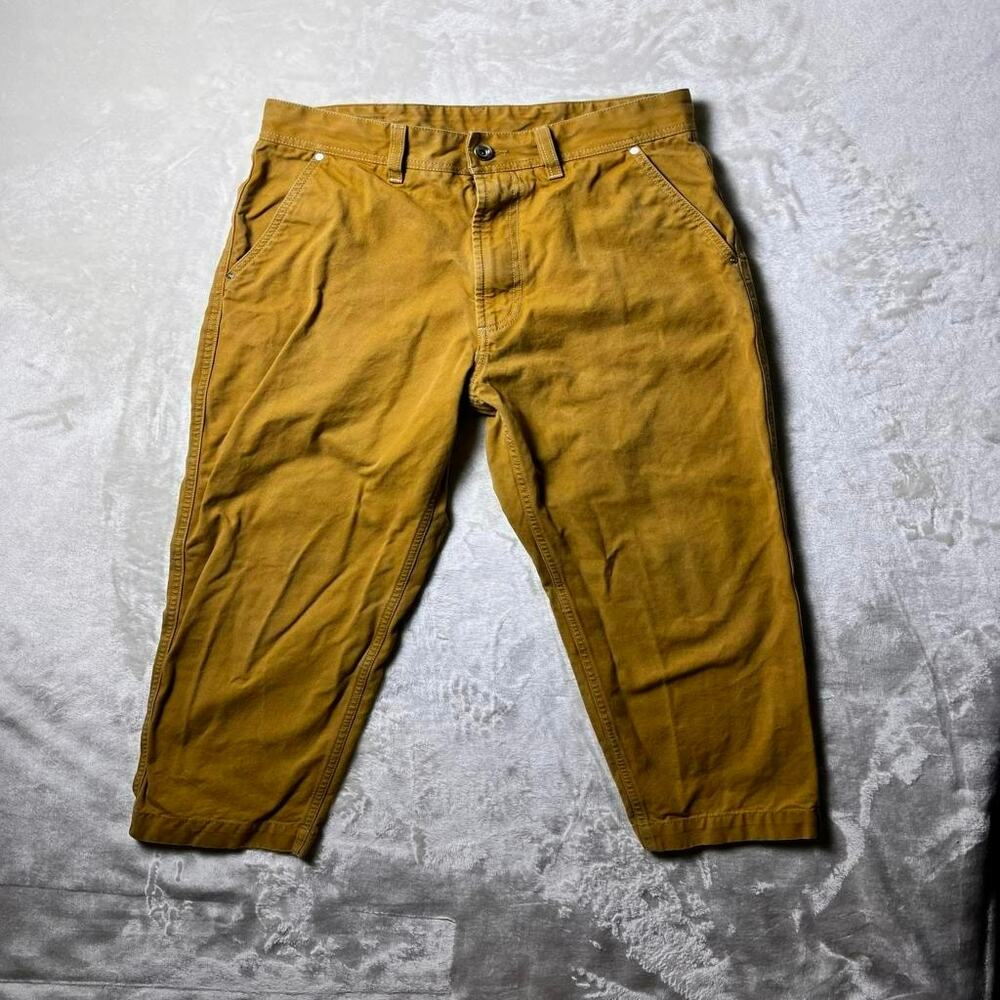 Diesel Canvas Denim Jeans Mens 28 Golden Brown Cinch Back Carhart Workwear Style